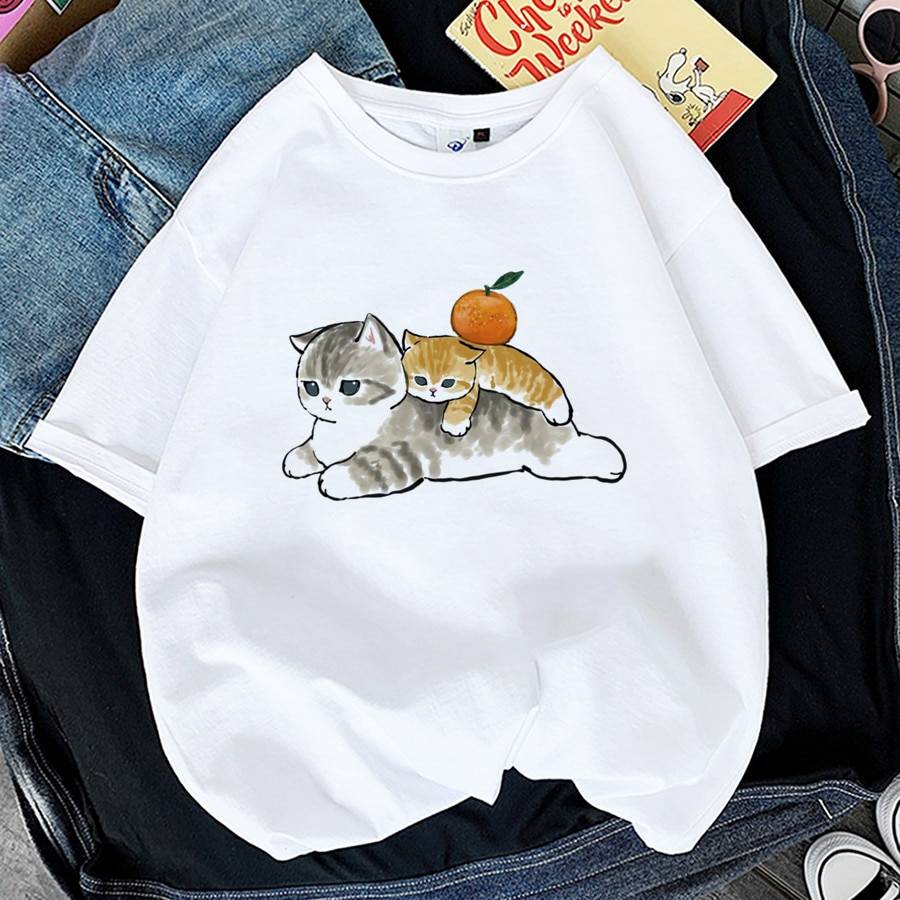 Kawaii Cat Graphic Tees - T-Shirts - Shirts & Tops - 3 - 2024