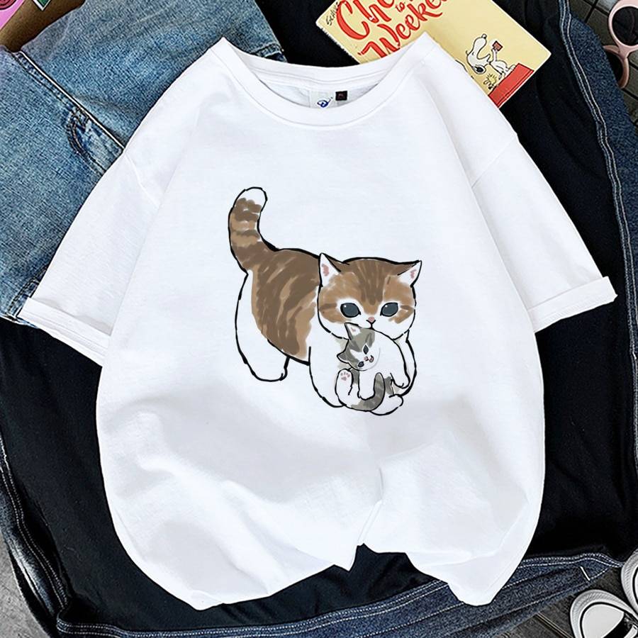 Kawaii Cat Graphic Tees - T-Shirts - Shirts & Tops - 31 - 2024