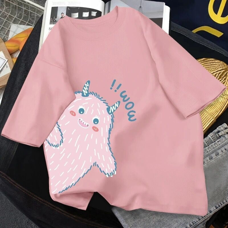 Kawaii Harajuku T-Shirts - pink3 / M - T-Shirts - Shirts & Tops - 48 - 2024