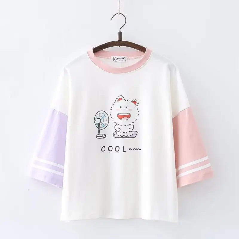 Kawaii Harajuku Summer T-shirt - white3 / One Size - T-Shirts - Shirts & Tops - 11 - 2024