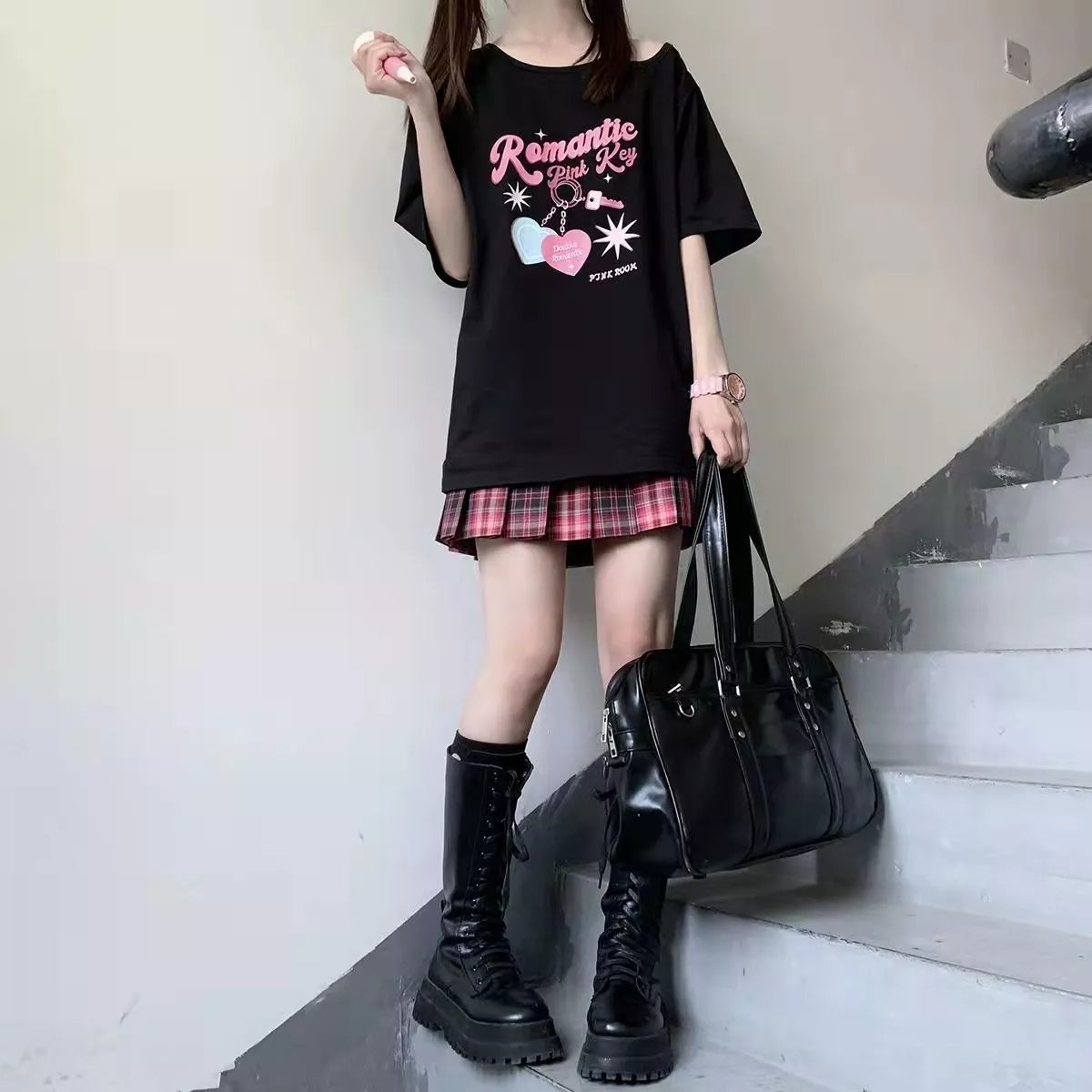 Kawaii Off-Shoulder Graphic Tee for Women - T-Shirts - Shirts & Tops - 16 - 2024