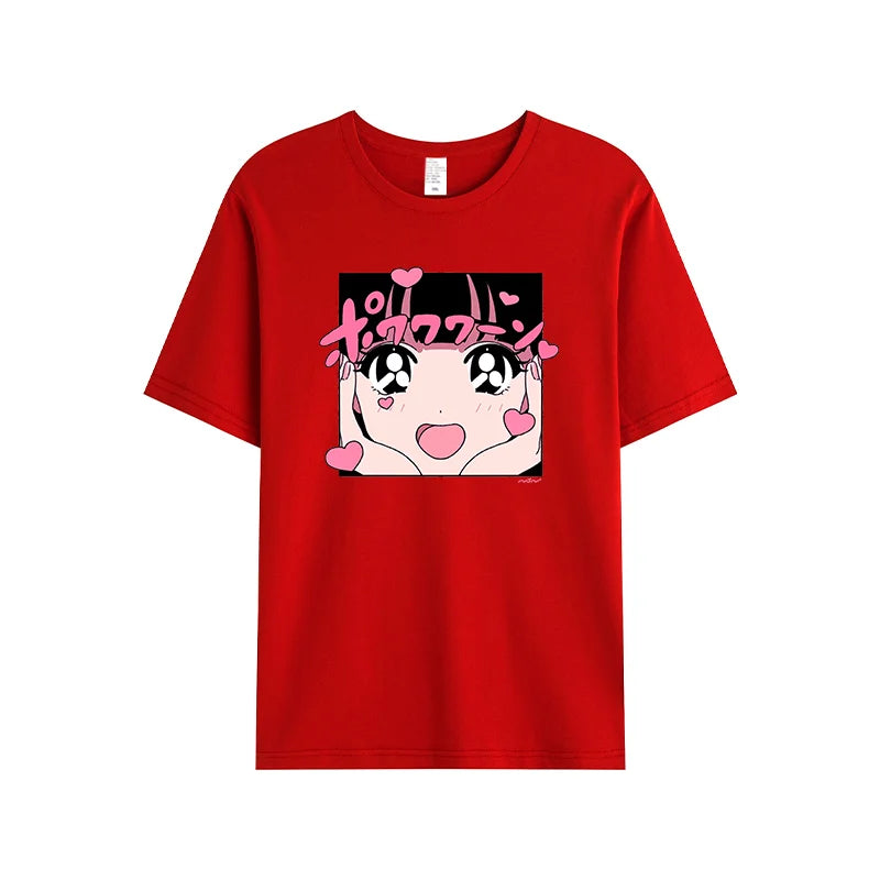 Kawaii Short Sleeve Top - Red / M - T-Shirts - Shirts & Tops - 5 - 2024