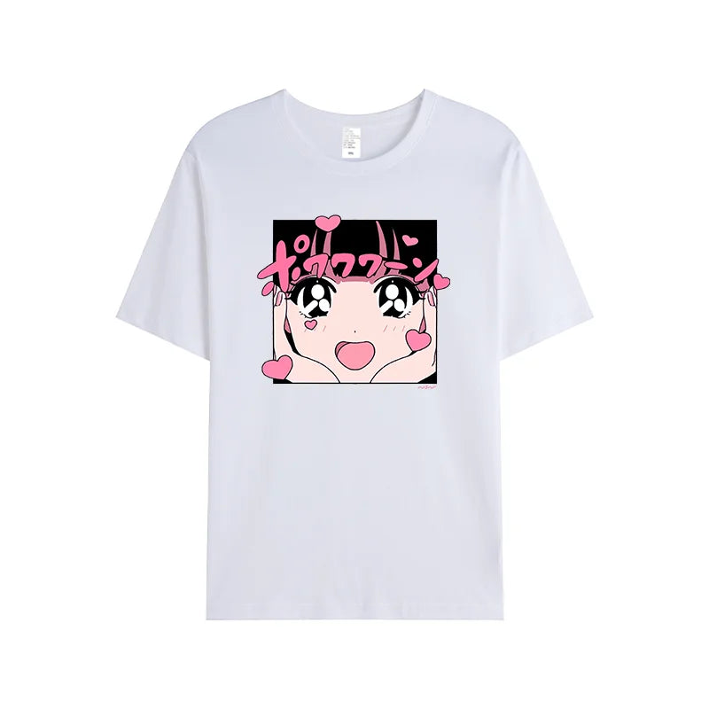 Kawaii Short Sleeve Top - White / M - T-Shirts - Shirts & Tops - 7 - 2024