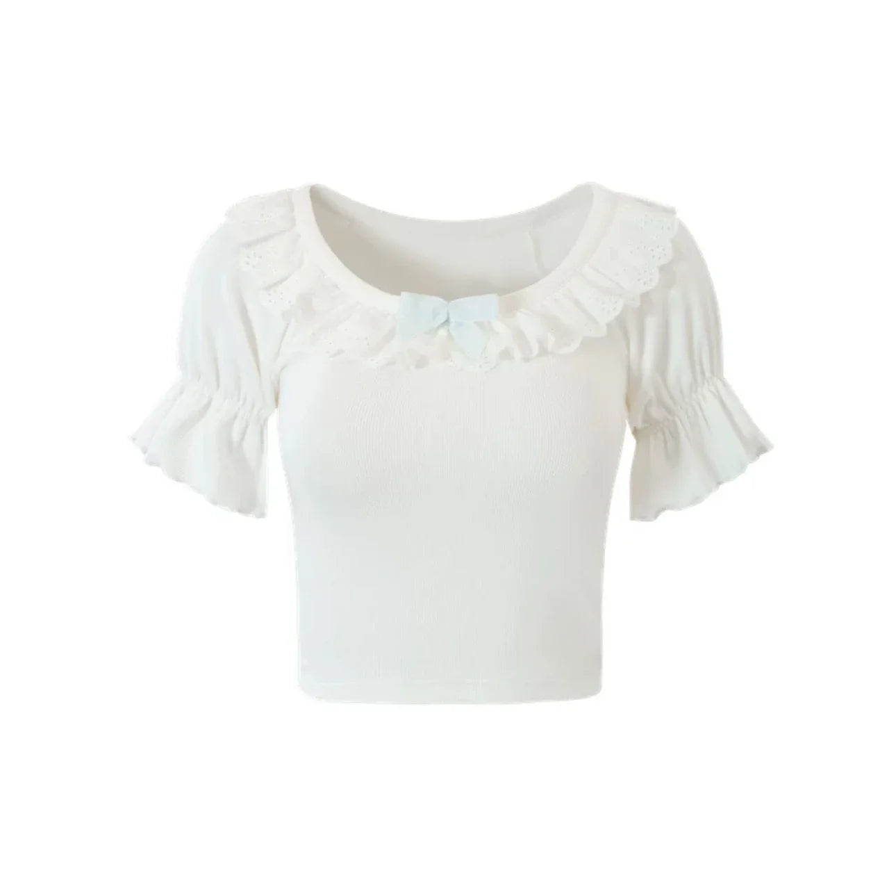 Kawaii Sweet Lace T-Shirt - White / S - T-Shirts - Shirts & Tops - 8 - 2024