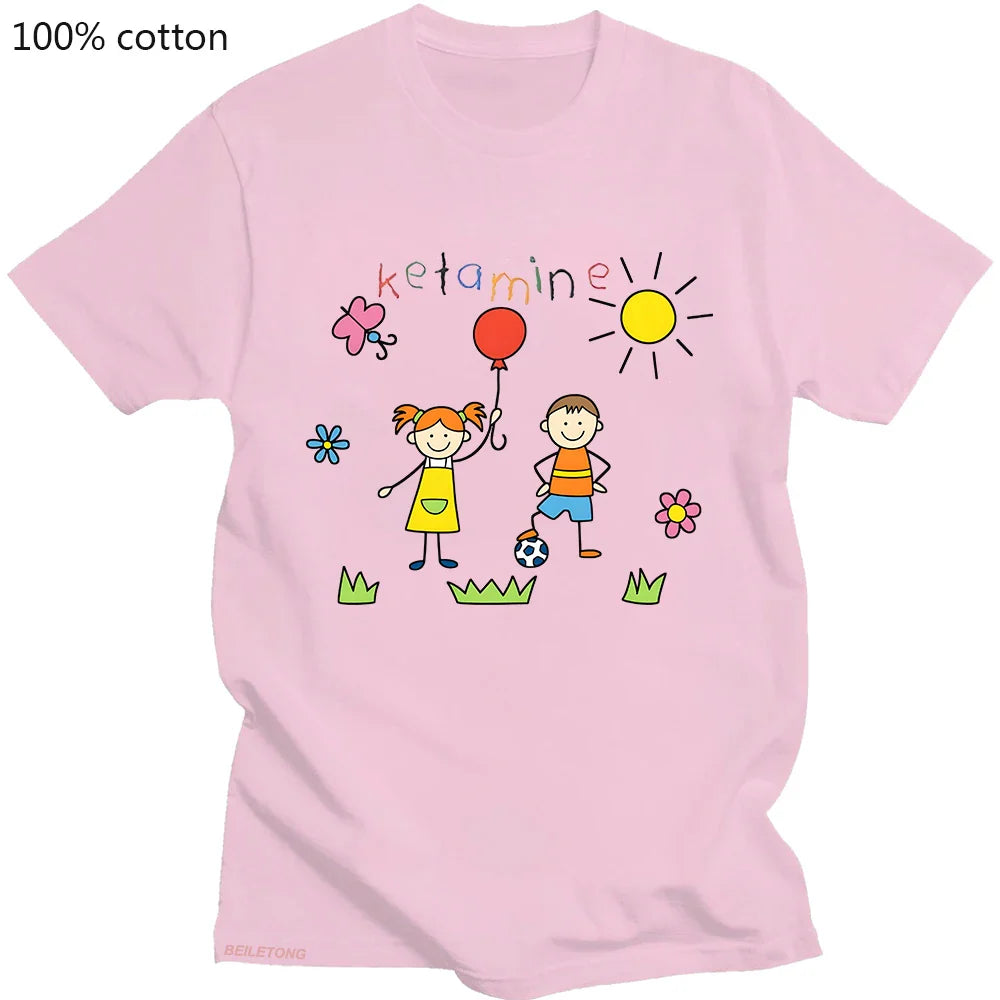 Ketamine Dreamscape Oversized Cartoon Tee - Pink / XS - T-Shirts - Clothing Tops - 11 - 2024