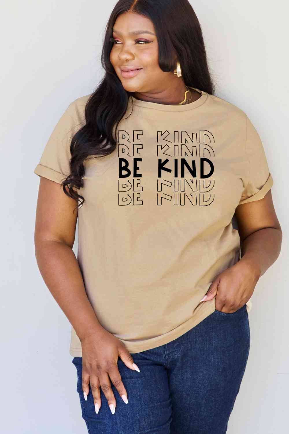 BE KIND Graphic T-Shirt - Brown / S - T-Shirts - Shirts & Tops - 1 - 2024
