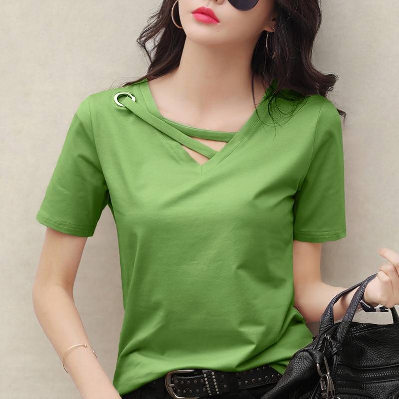 Korean Summer T-Shirt - Green / XXL - T-Shirts - Shirts & Tops - 14 - 2024
