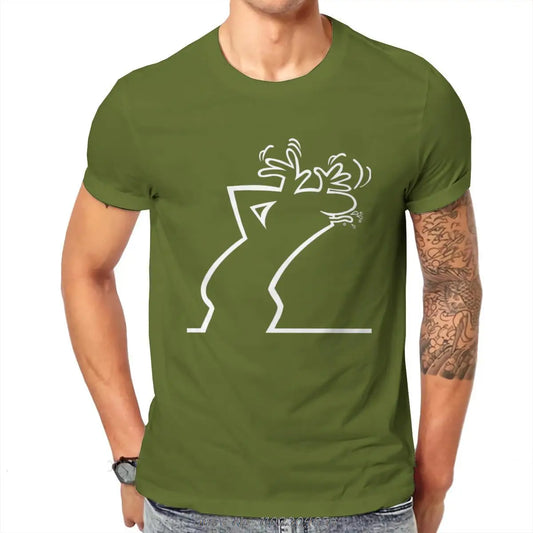 La Linea Foto Upload T-shirt - Alternative Casual O-neck Cotton Tee - army green / L - T-Shirts - Shirts & Tops - 7