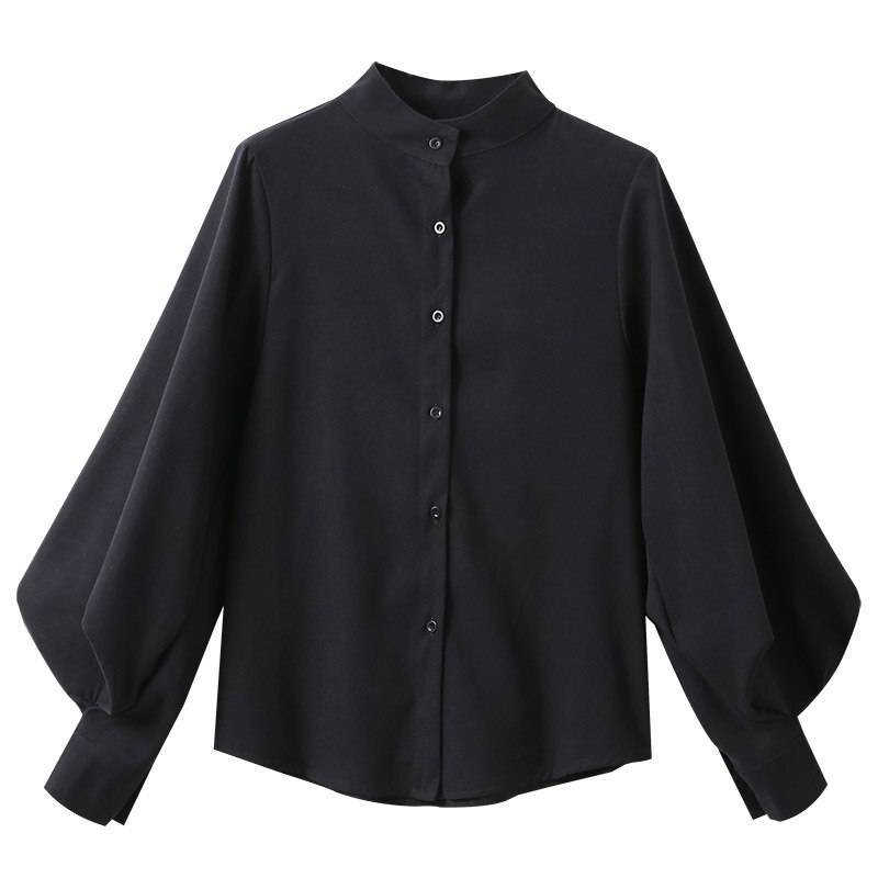 Lantern Sleeve Vintage Blouse Shirts - Black / XL - T-Shirts - Shirts & Tops - 16 - 2024