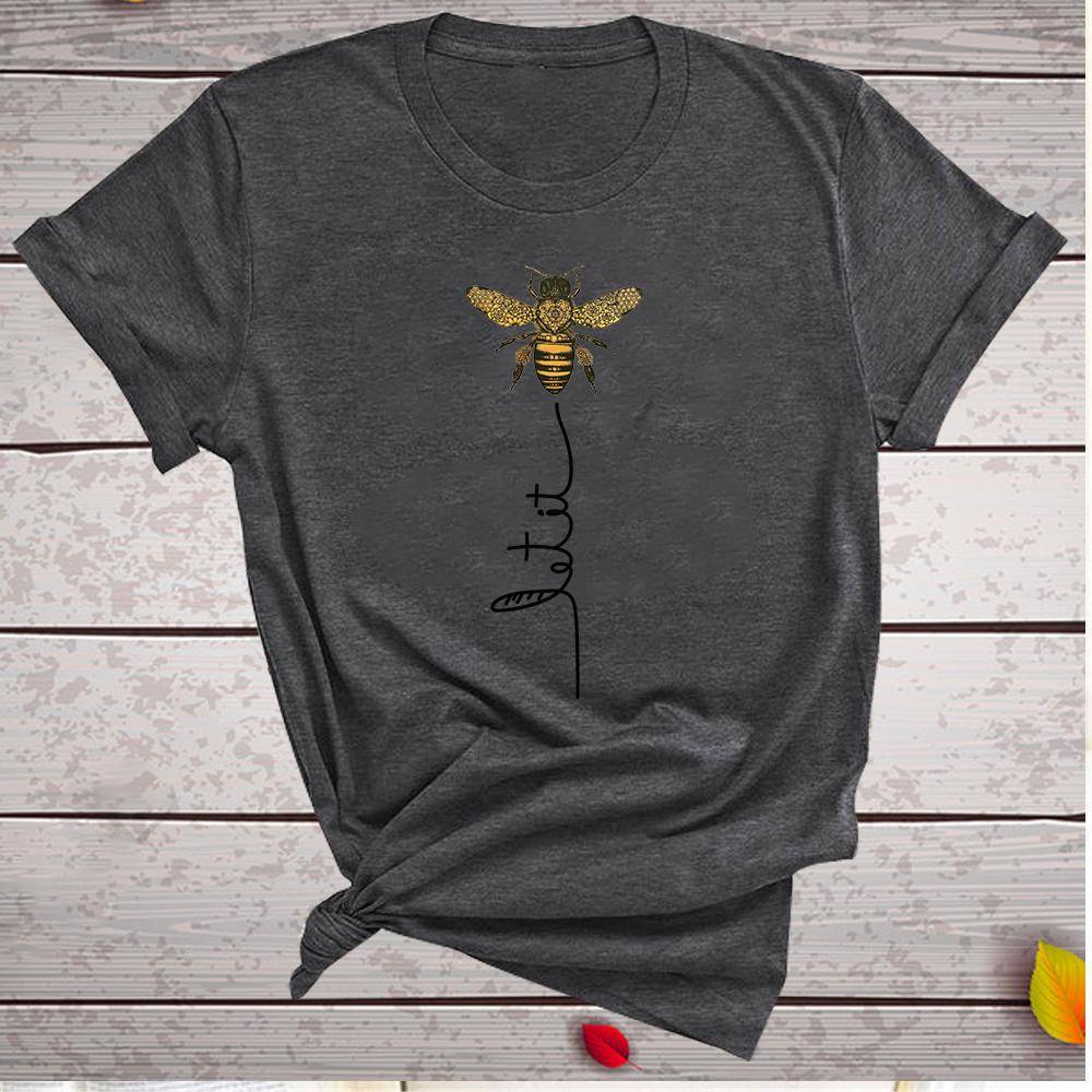 Let It Bee T - Gray / S - T-Shirts - Shirts & Tops - 27 - 2024