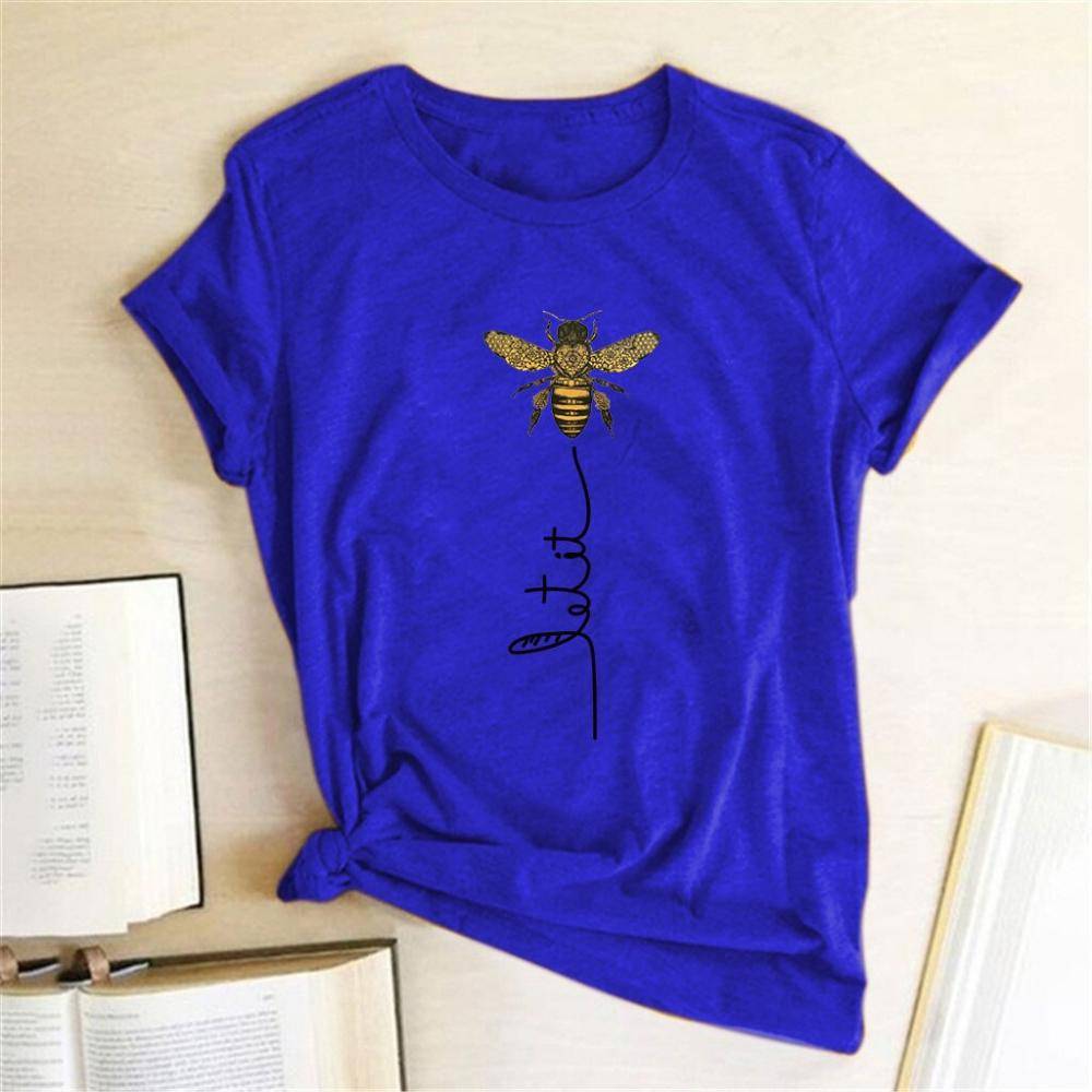 Let It Bee T - Blue / S - T-Shirts - Shirts & Tops - 21 - 2024