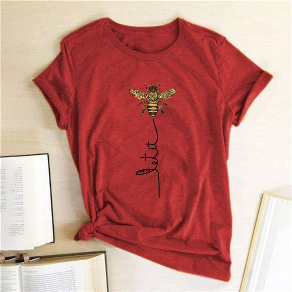 Let It Bee T - Red / S - T-Shirts - Shirts & Tops - 23 - 2024