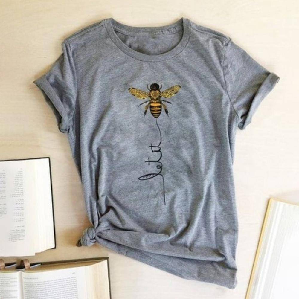 Let It Bee T - Light Gray / S - T-Shirts - Shirts & Tops - 20 - 2024