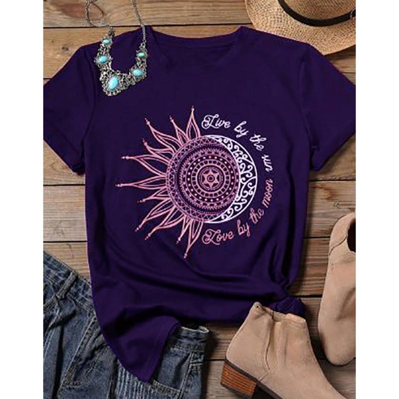 Live by the Sun T - Purple / S - T-Shirts - Shirts & Tops - 11 - 2024
