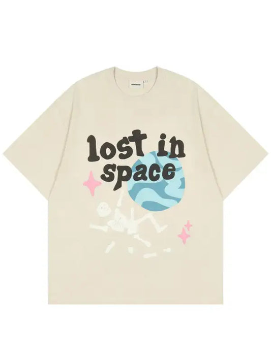 ’Lost In Space’ Skeleton T-Shirts - Khaki / 2XL - T-Shirts - Shirts & Tops - 1 - 2024