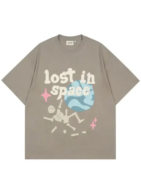 ’Lost In Space’ Skeleton T-Shirts - Gray / 2XL - T-Shirts - Shirts & Tops - 2 - 2024