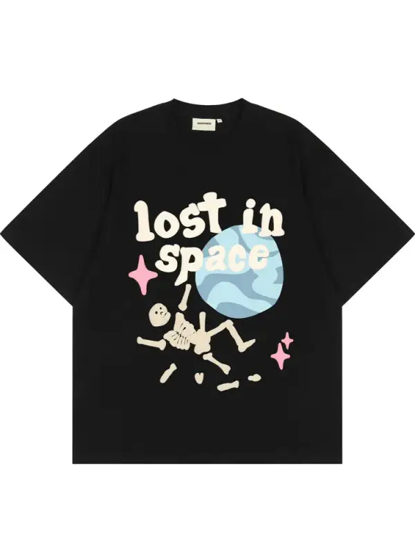 ’Lost In Space’ Skeleton T-Shirts - Black / 2XL - T-Shirts - Shirts & Tops - 4 - 2024