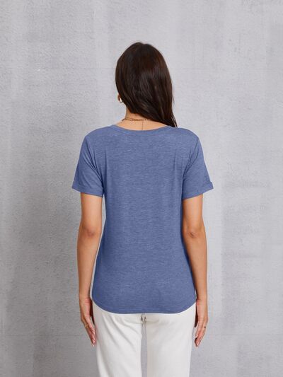 LOVE V-Neck Short Sleeve T-Shirt - T-Shirts - Shirts & Tops - 11 - 2024