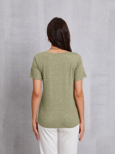 LOVE V-Neck Short Sleeve T-Shirt - T-Shirts - Shirts & Tops - 8 - 2024