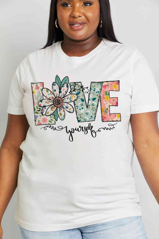 LOVE YOURSELF Graphic Cotton Tee - T-Shirts - Shirts & Tops - 2 - 2024