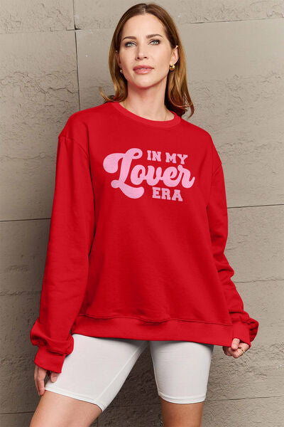 IN MY LOVER ERA Round Neck Sweatshirt - Wine / S - T-Shirts - Shirts & Tops - 13 - 2024