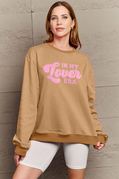 IN MY LOVER ERA Round Neck Sweatshirt - Camel / S - T-Shirts - Shirts & Tops - 19 - 2024