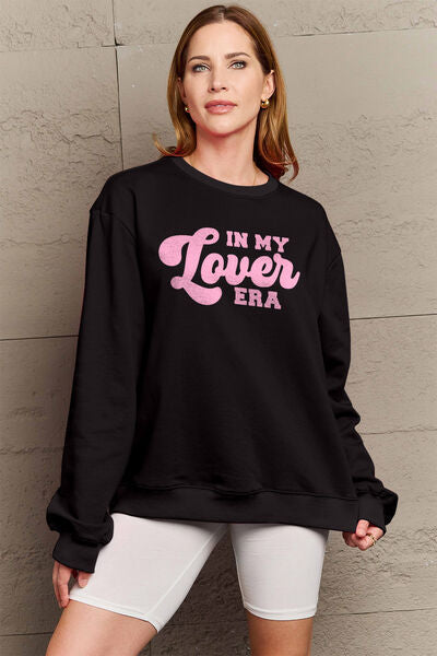 IN MY LOVER ERA Round Neck Sweatshirt - Black / S - T-Shirts - Shirts & Tops - 7 - 2024