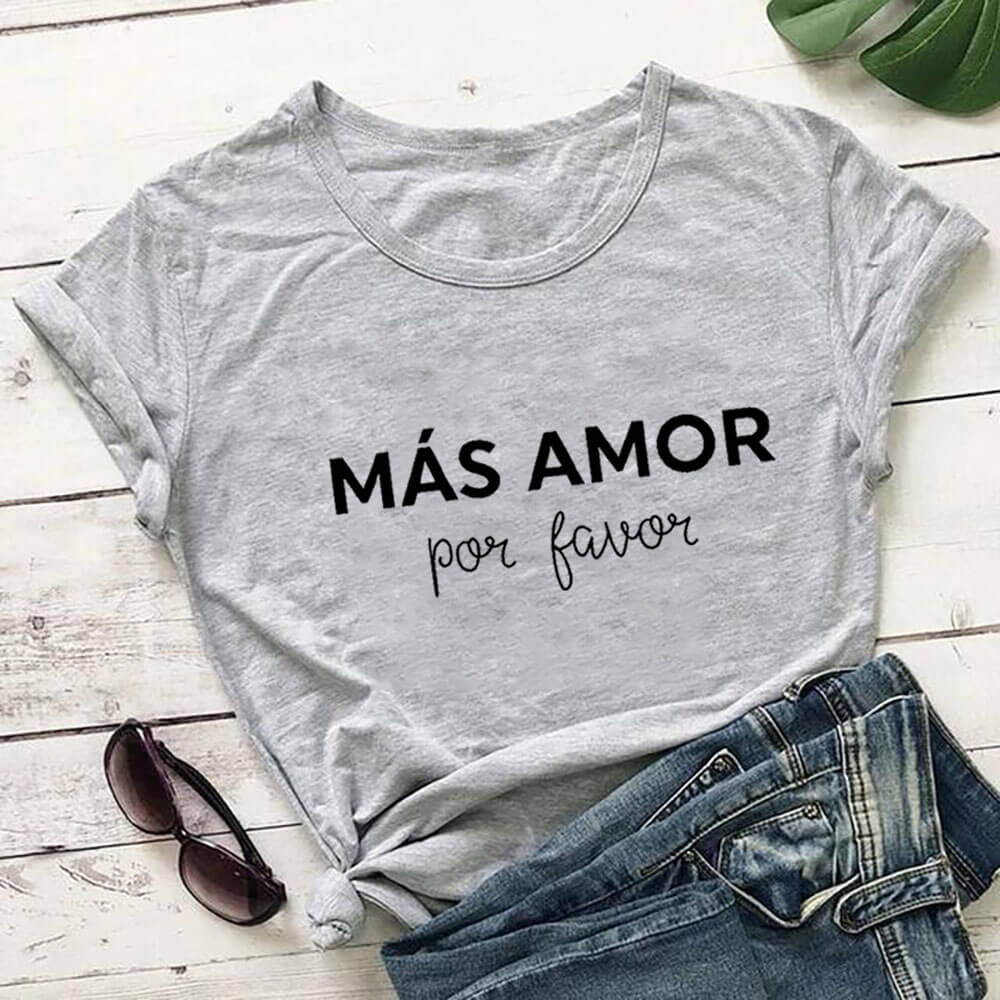 Mas Amor Por Favor - Gray / XXL - T-Shirts - Shirts & Tops - 28 - 2024