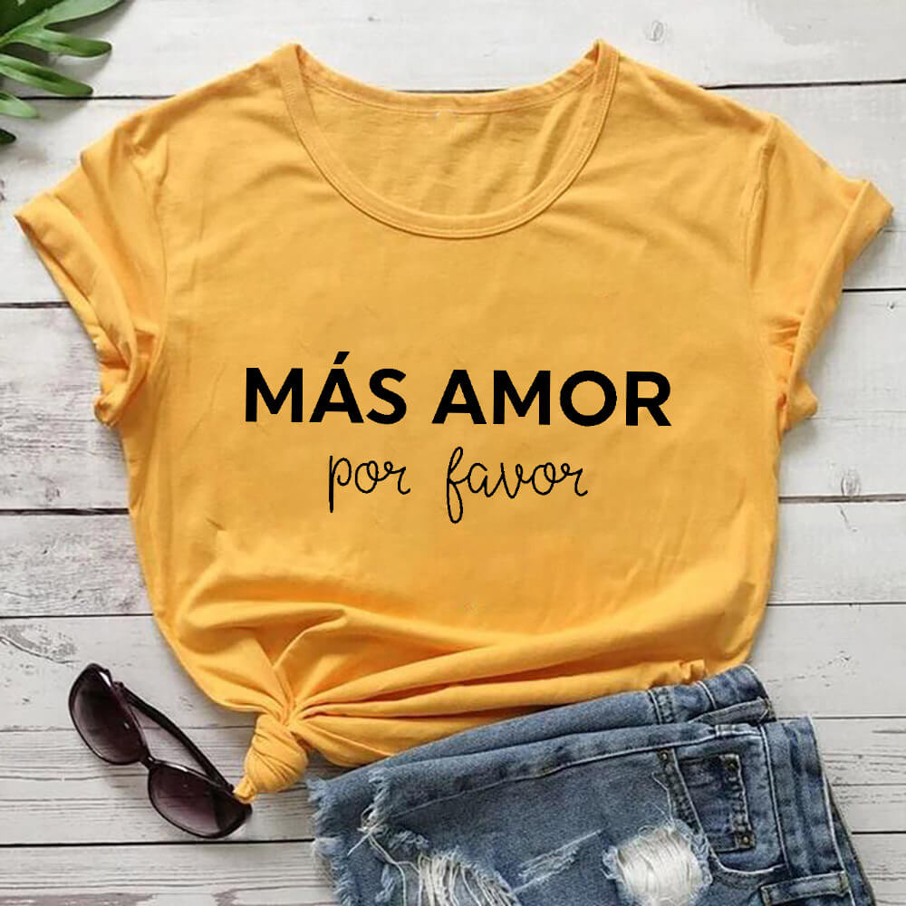 Mas Amor Por Favor - Yellow / XXL - T-Shirts - Shirts & Tops - 29 - 2024