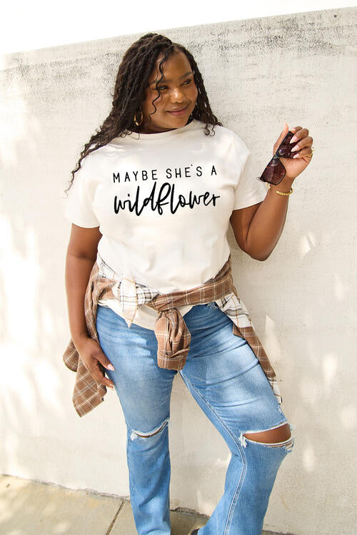 MAYBE SHE’S A WILDFLOWER Short Sleeve T-Shirt - T-Shirts - Shirts & Tops - 11 - 2024