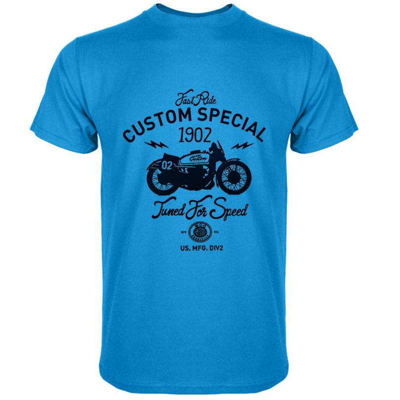 Men’s Casual Cotton T-Shirt - Blue / L - T-Shirts - Shirts & Tops - 10 - 2024