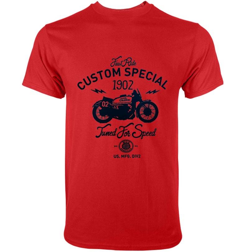 Men’s Casual Cotton T-Shirt - Red / L - T-Shirts - Shirts & Tops - 6 - 2024