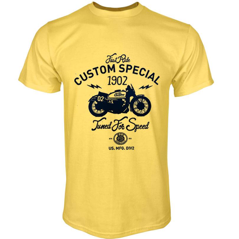 Men’s Casual Cotton T-Shirt - Yellow / L - T-Shirts - Shirts & Tops - 9 - 2024