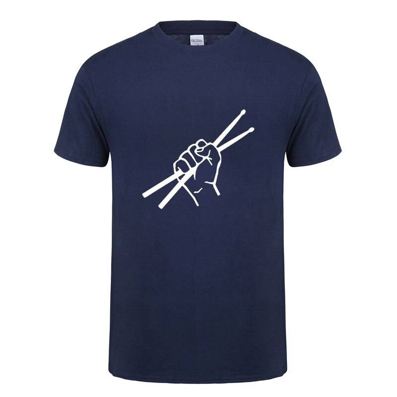 Men’s Drummer T-Shirt - Navy Blue White / S - T-Shirts - Shirts & Tops - 16 - 2024