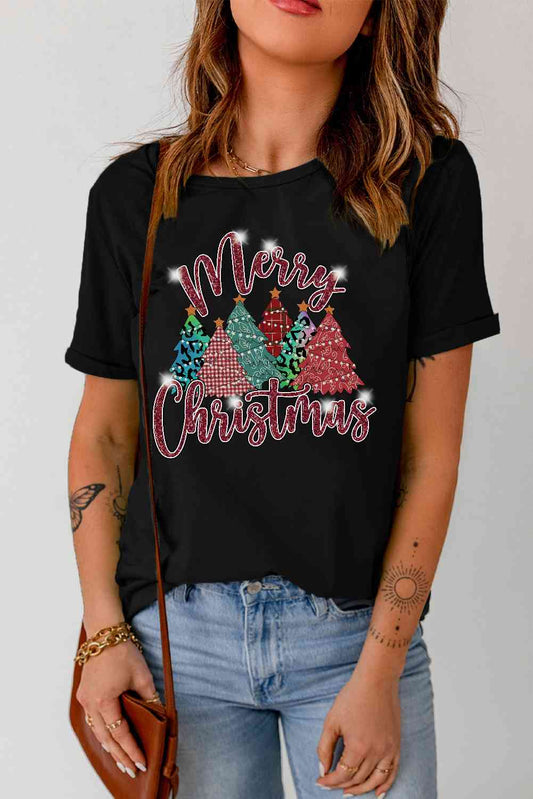 MERRY CHRISTMAS Graphic T-Shirt - Black / S - T-Shirts - Shirts & Tops - 1 - 2024