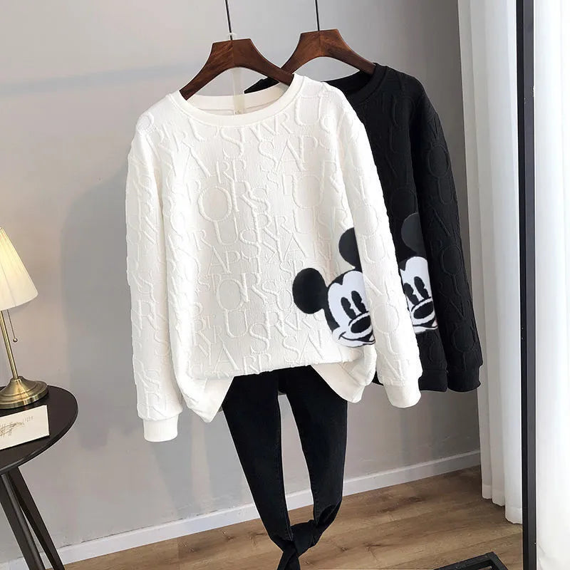 Mickey Mouse Print Sweatshirt - WHITE / M - T-Shirts - Shirts & Tops - 8 - 2024