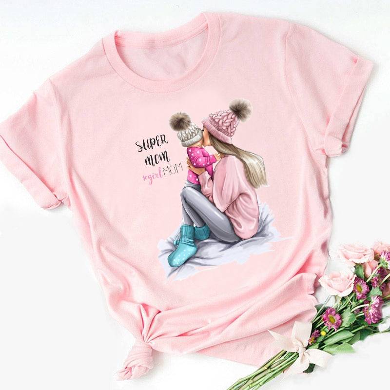 Mom T-Shirts - 0229girl-Pink / XXXL - T-Shirts - Shirts & Tops - 30 - 2024