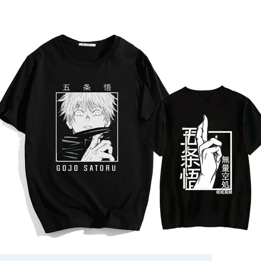 Mystic Gaze Oversized Tee – Anime-Inspired Graphic Streetwear - Black / XXL - T-Shirts - Shirts & Tops - 2 - 2024