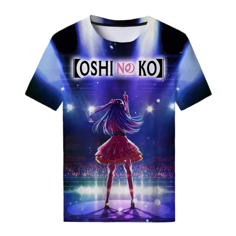 Oshi No Ko Anime 3D Print T-Shirt - Casual Oversized Harajuku Fashion Tee - ETF3D20231711K / S - T-Shirts - Shirts &