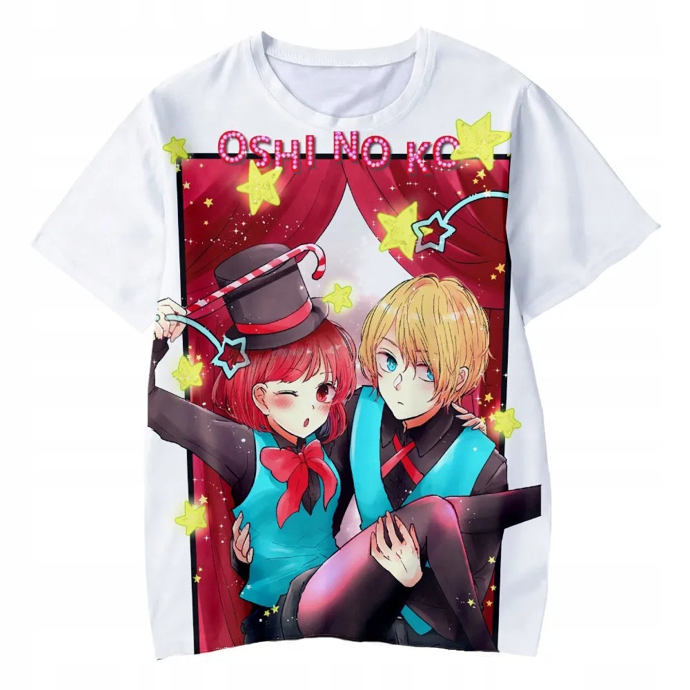 Oshi No Ko Anime 3D Print T-Shirt - Casual Oversized Harajuku Fashion Tee - ETF3D20231711Q / S - T-Shirts - Shirts &