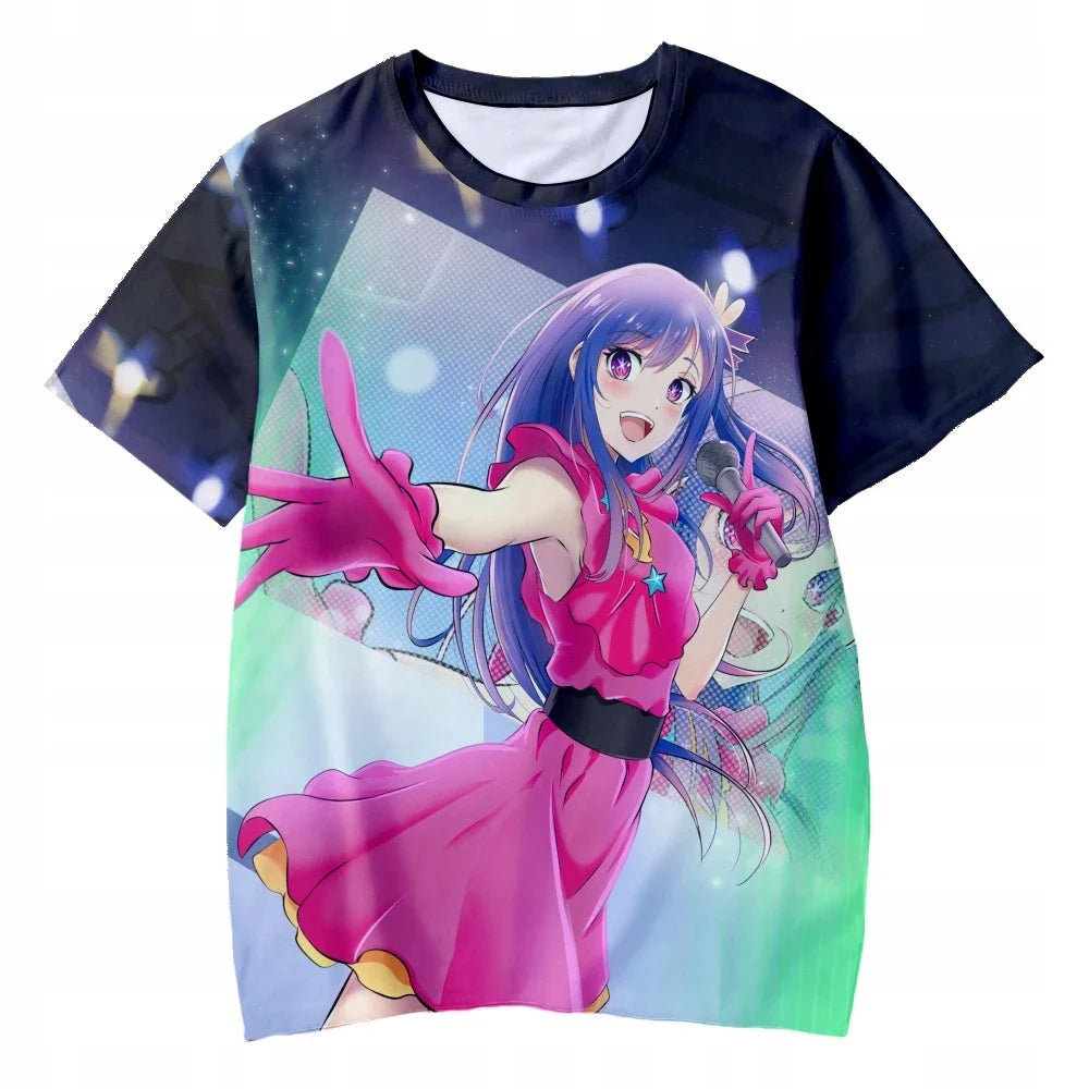 Oshi No Ko Anime 3D Print T-Shirt - Casual Oversized Harajuku Fashion Tee - ETF3D20231711R / S - T-Shirts - Shirts &