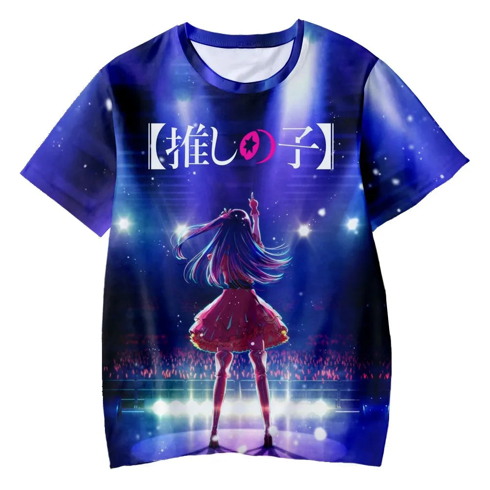 Oshi No Ko Anime 3D Print T-Shirt - Casual Oversized Harajuku Fashion Tee - ETF3D20231711P / S - T-Shirts - Shirts &