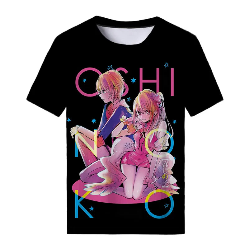Oshi No Ko Anime 3D Print T-Shirt - Casual Oversized Harajuku Fashion Tee - ETF3D20231711L / S - T-Shirts - Shirts &