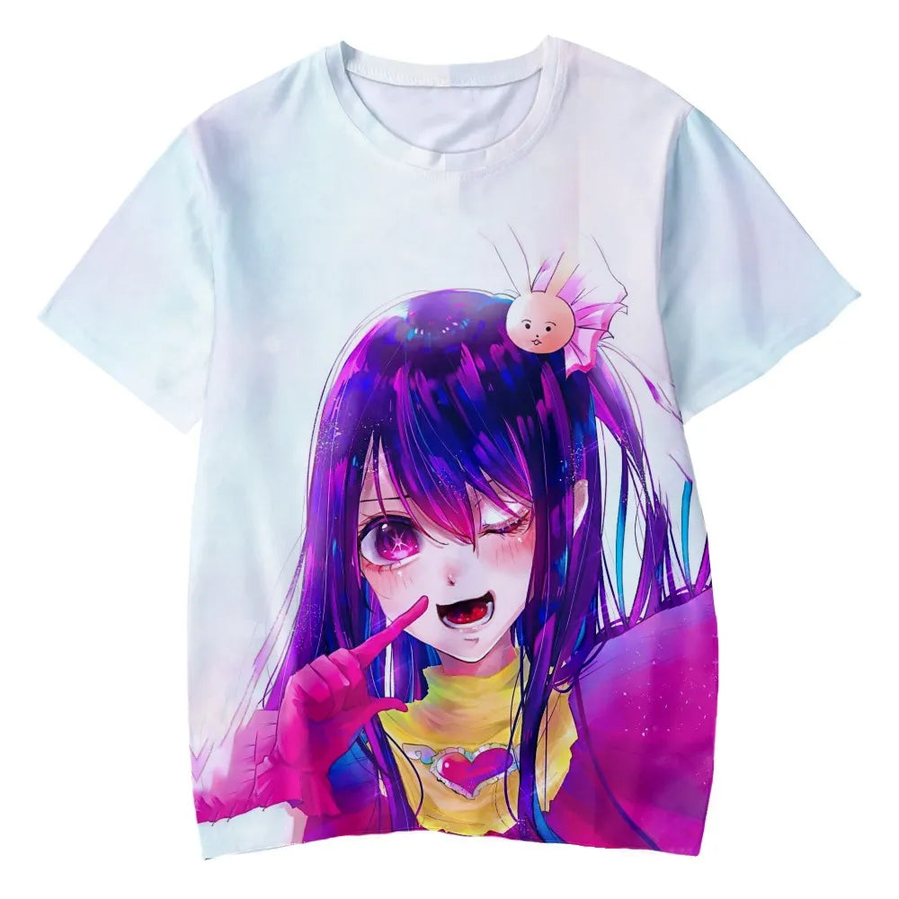 Oshi No Ko Anime 3D Print T-Shirt - Casual Oversized Harajuku Fashion Tee - ETF3D20231711U / S - T-Shirts - Shirts &