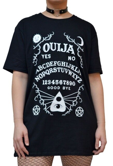 Ouija Board Inspired Tees - Black-Ouija Board / M - T-Shirts - Clothing - 12 - 2024