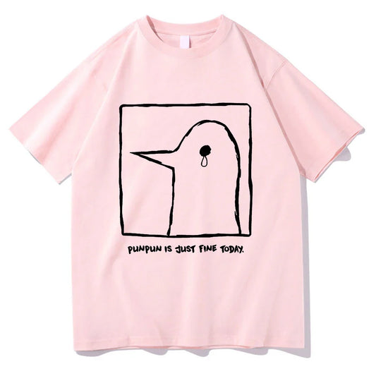 ’Oyasumi Punpun’ T-shirt - Punpun Is Just Fine Today - Pink / EU Size 2XL - T-Shirts - Shirts & Tops - 2 - 2024