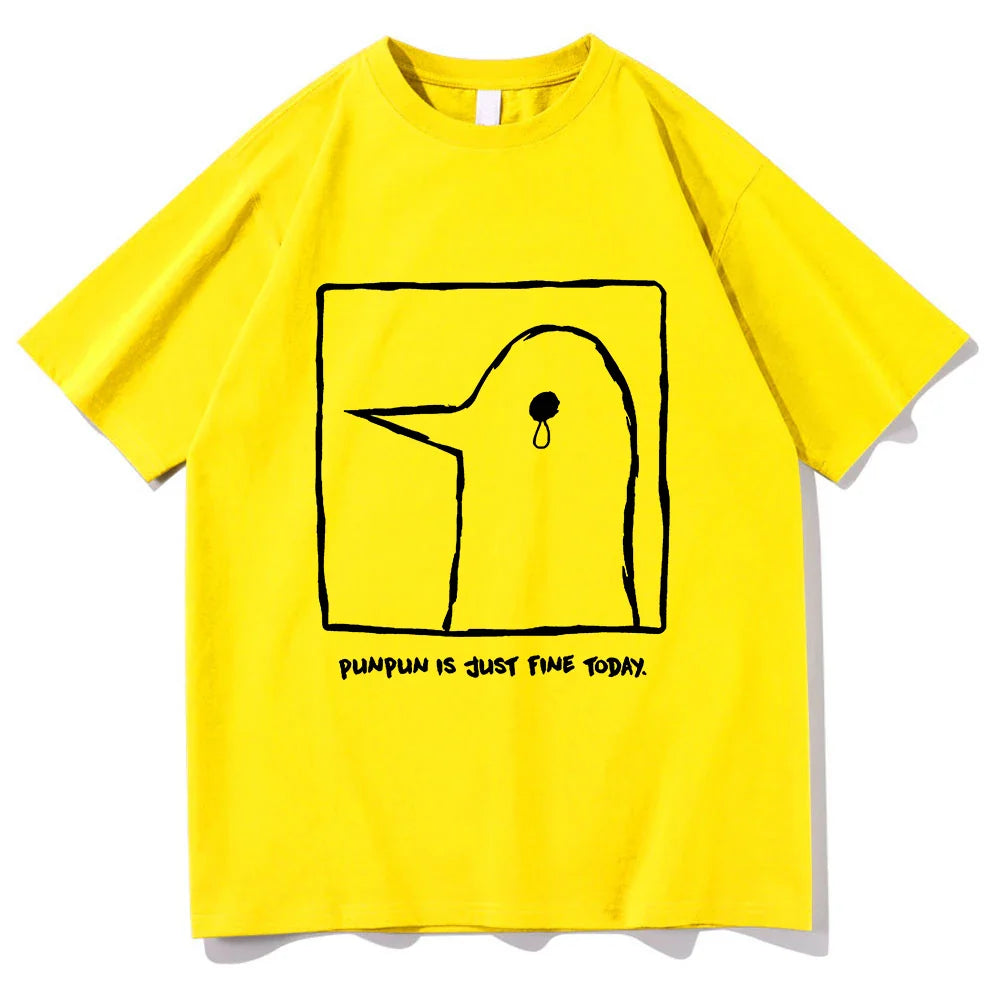 ’Oyasumi Punpun’ T-shirt - Punpun Is Just Fine Today - Yellow / EU Size XS - T-Shirts - Shirts & Tops - 3 - 2024