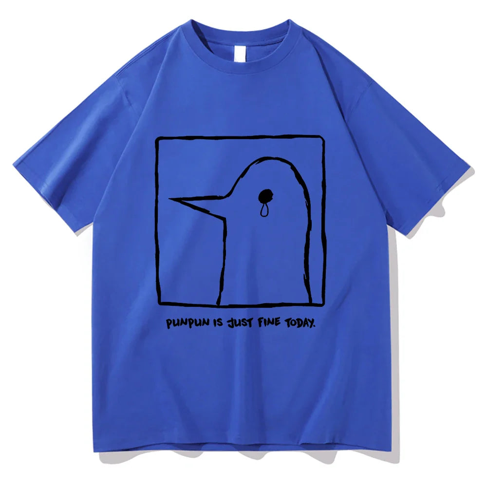 ’Oyasumi Punpun’ T-shirt - Punpun Is Just Fine Today - Blue / EU Size 2XL - T-Shirts - Shirts & Tops - 4 - 2024