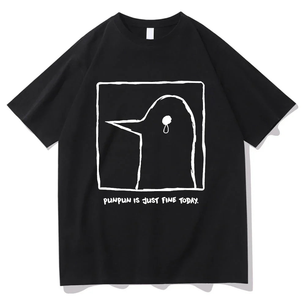 ’Oyasumi Punpun’ T-shirt - Punpun Is Just Fine Today - Black / EU Size XS - T-Shirts - Shirts & Tops - 6 - 2024