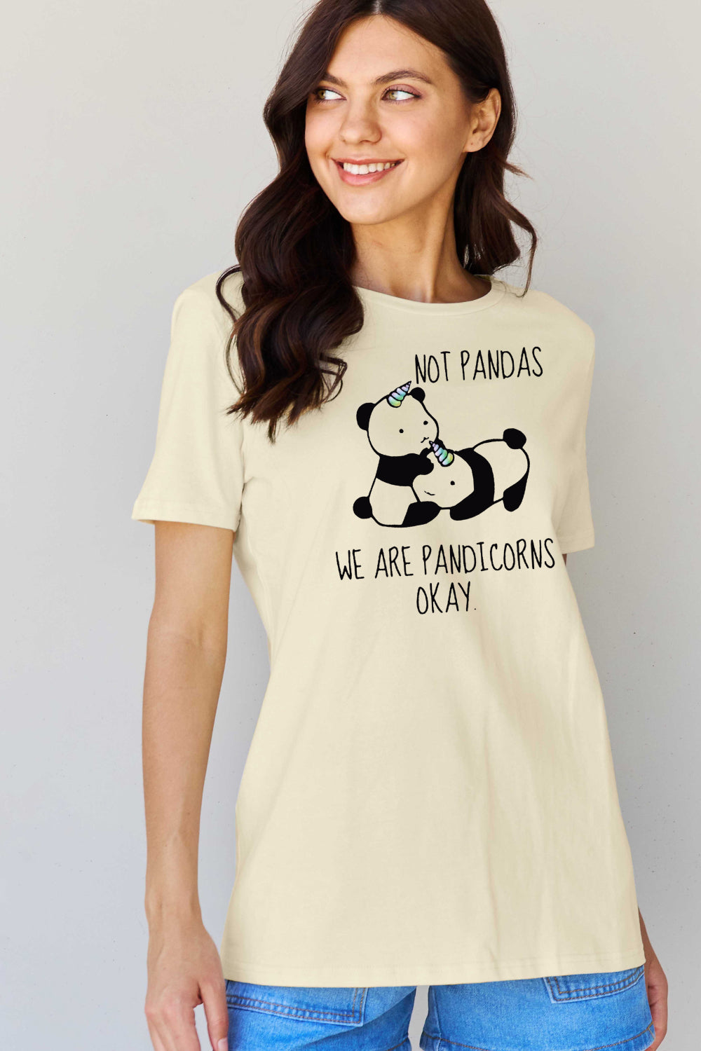 Pandicorn Graphic Cotton T-Shirt - T-Shirts - Shirts & Tops - 7 - 2024